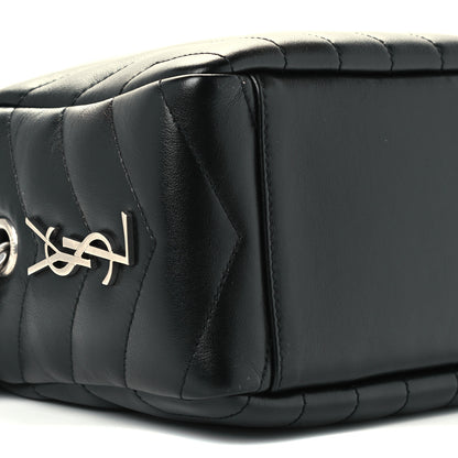 Saint Laurent Calfskin Y Quilted Monogram Small Loulou Bowling Bag Black 10 of 11
