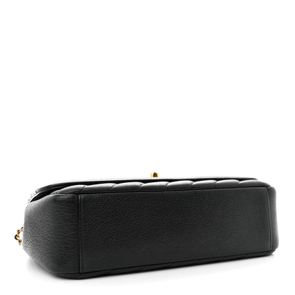 Chanel Shiny Goatskin Diagonal Quilted Small Flap Black 4 of 14