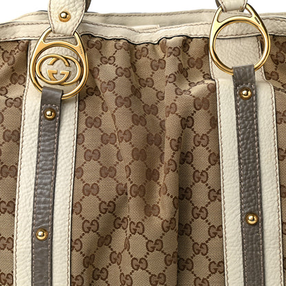 Gucci Monogram Medium Interlocking Icon Tote Ivory 7 of 16