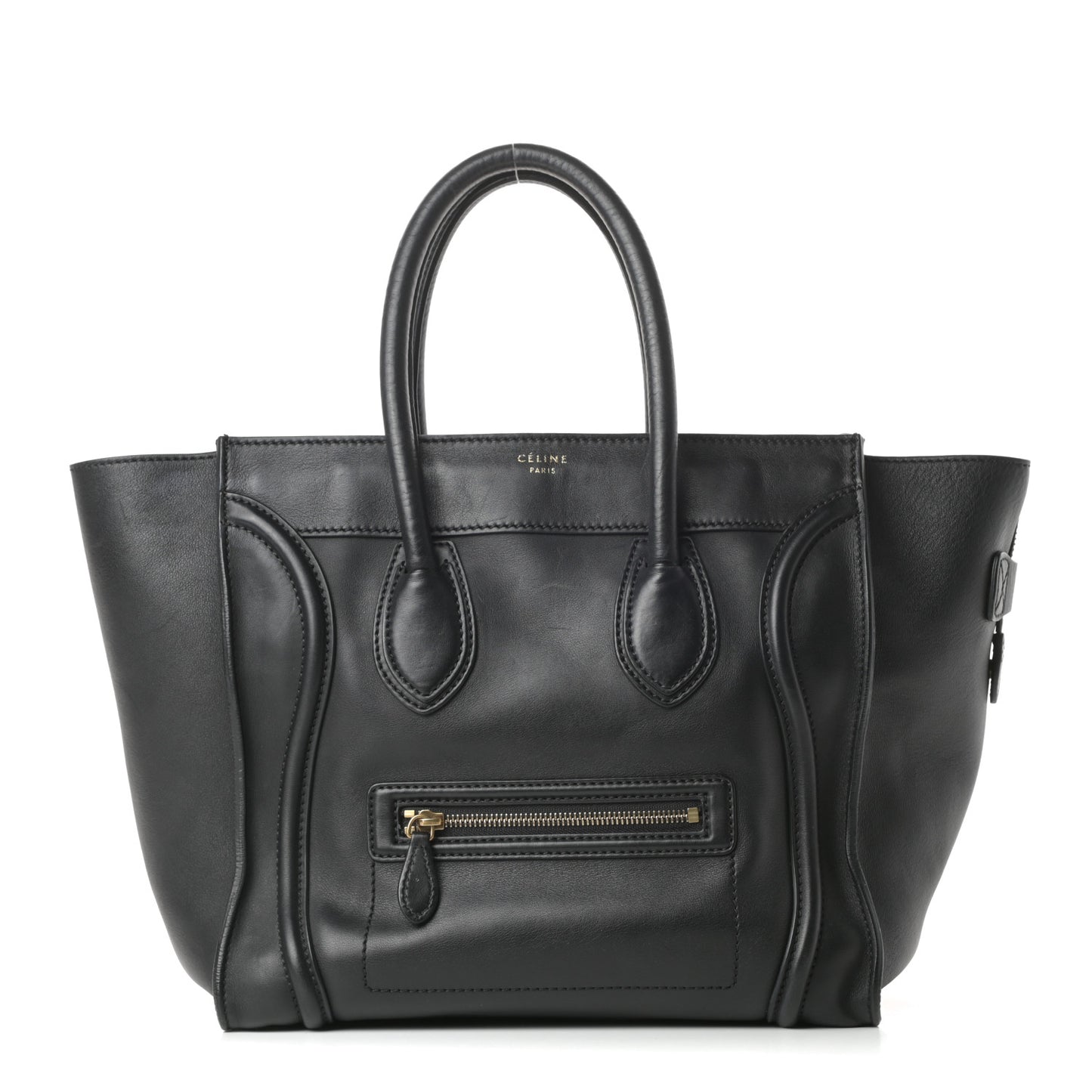 Smooth Calfskin Mini Luggage Black