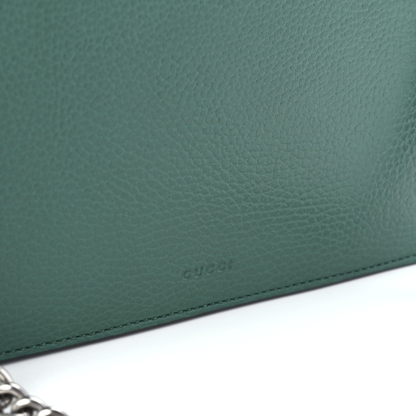 Pebbled Calfskin Small Dionysus Shoulder Bag Emerald