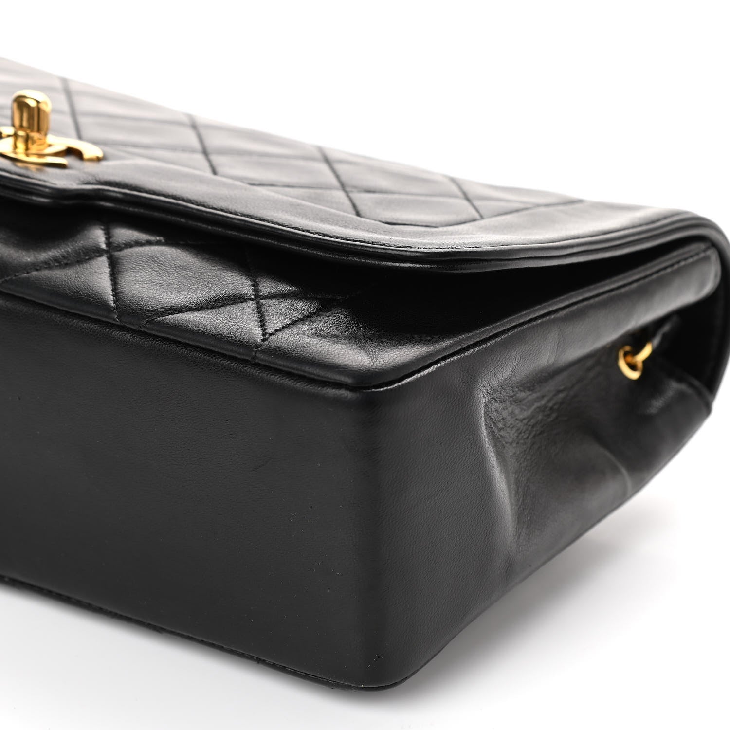 Chanel Lambskin Quilted Medium Single Flap Black 10 of 10