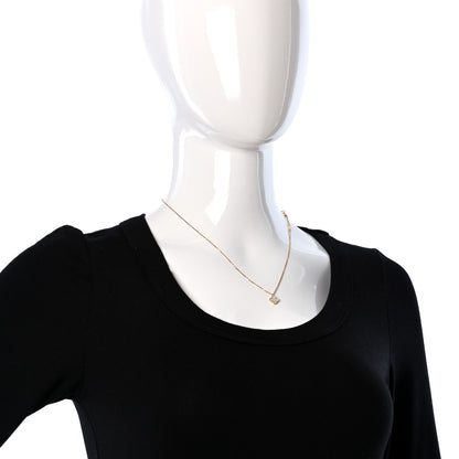 Van Cleef & Arpels 18K Yellow Gold Mother of Pearl Sweet Alhambra Pendant Necklace 3 of 5