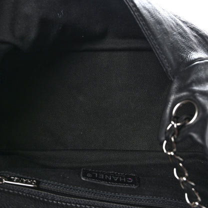 Chanel Calfskin Diamond Stitch Accordion Flap Black 5 of 10