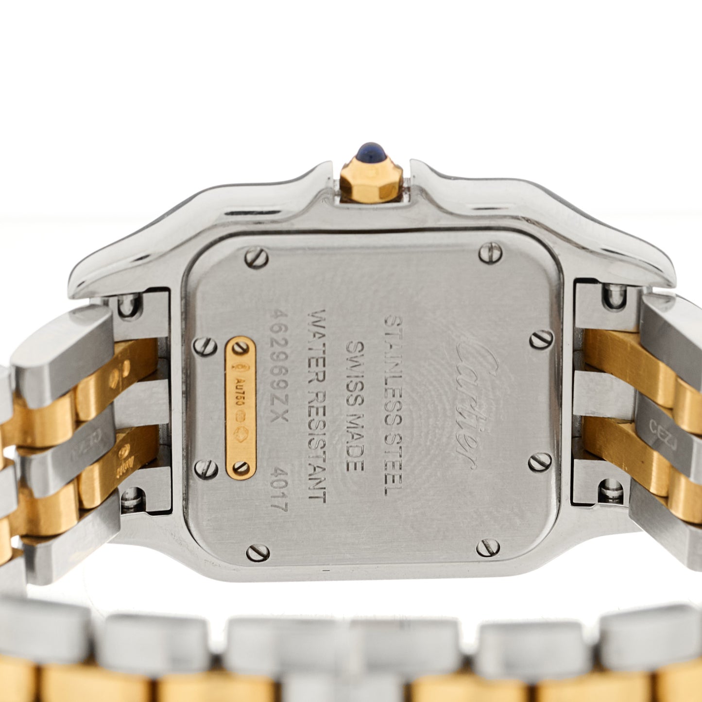 Stainless Steel 18K Yellow Gold 27mm Panthere Quartz Watch