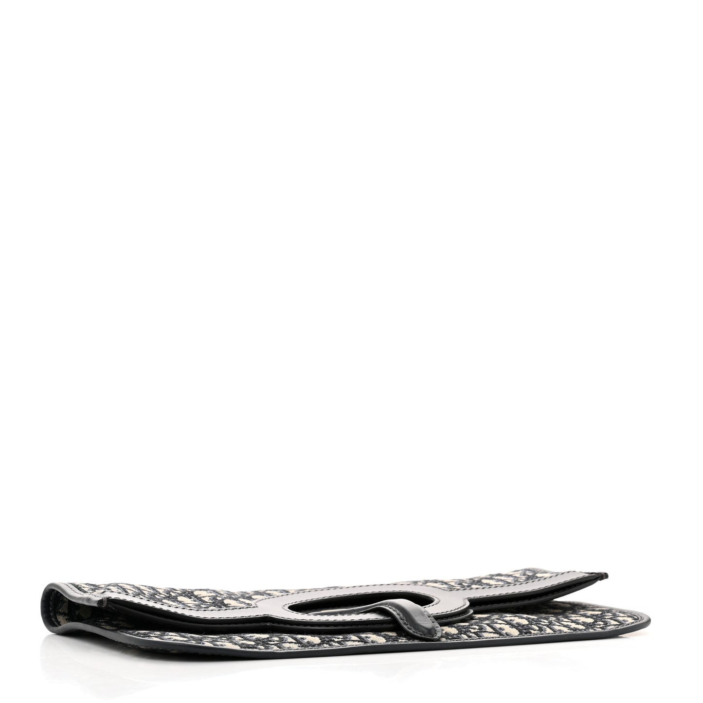 Oblique Fold Over Clutch Blue