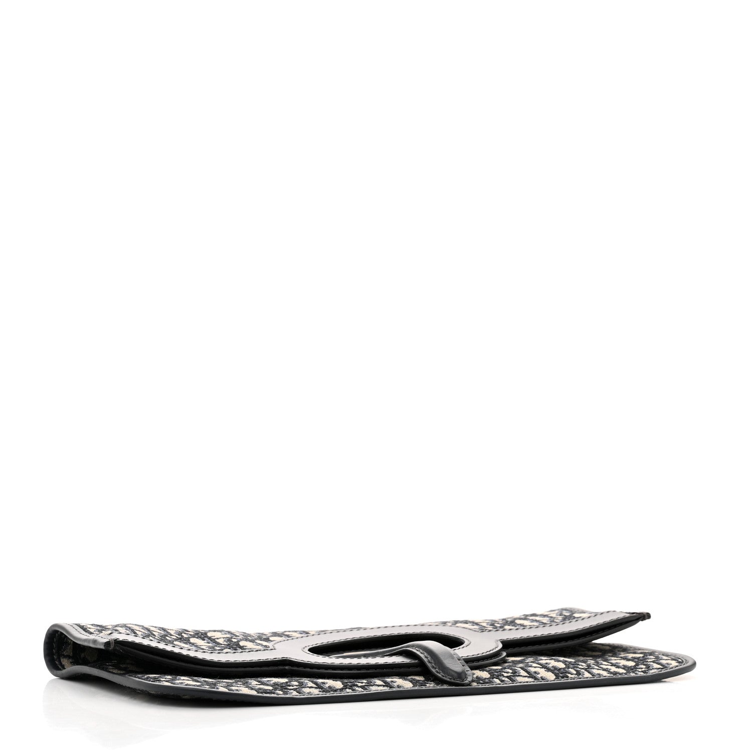 Christian Dior Oblique Fold Over Clutch Blue 4 of 7