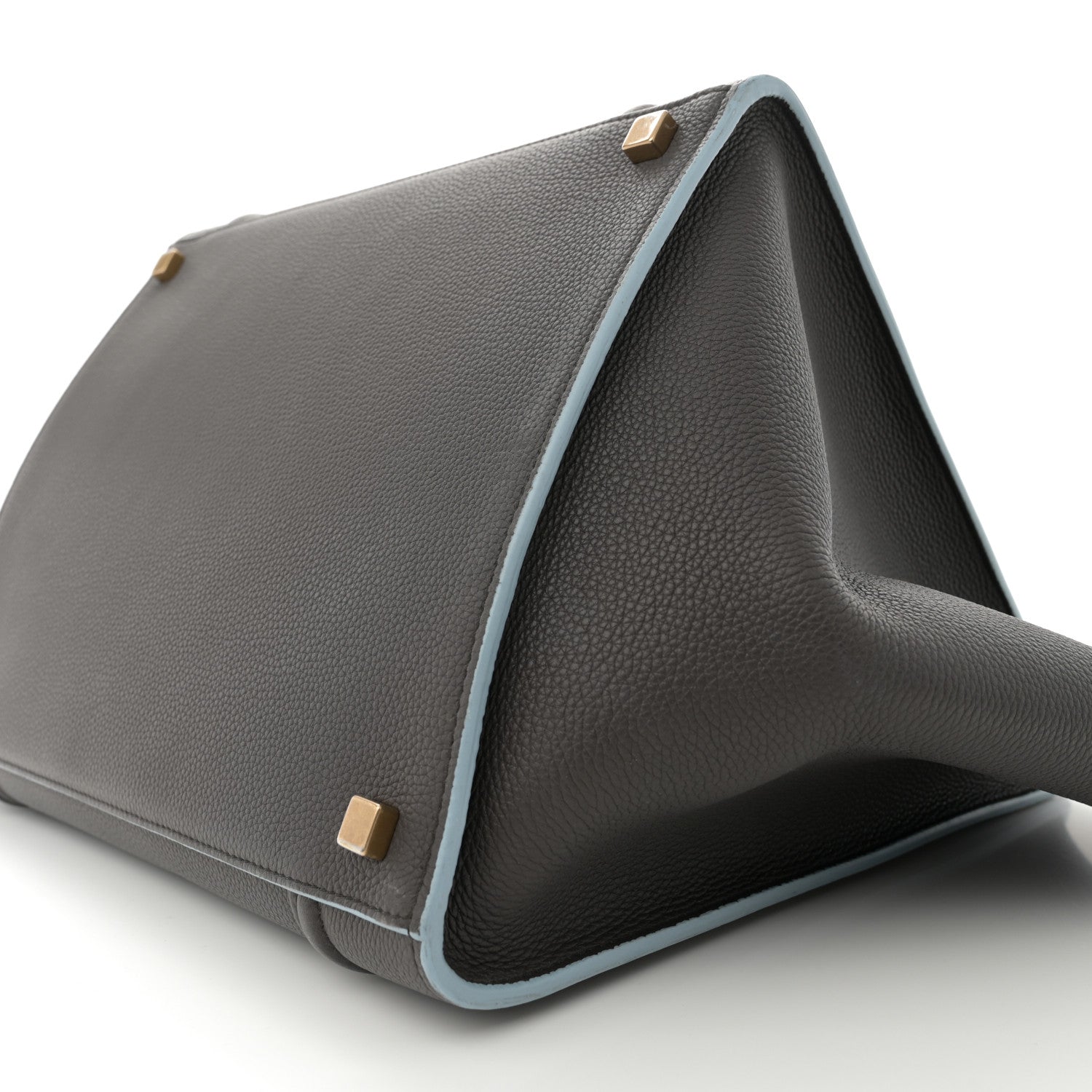 Celine Grained Calfskin Medium Phantom Luggage Grey Blue 10 of 16