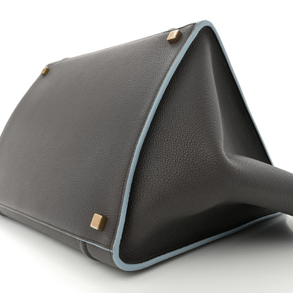 Celine Grained Calfskin Medium Phantom Luggage Grey Blue 10 of 16