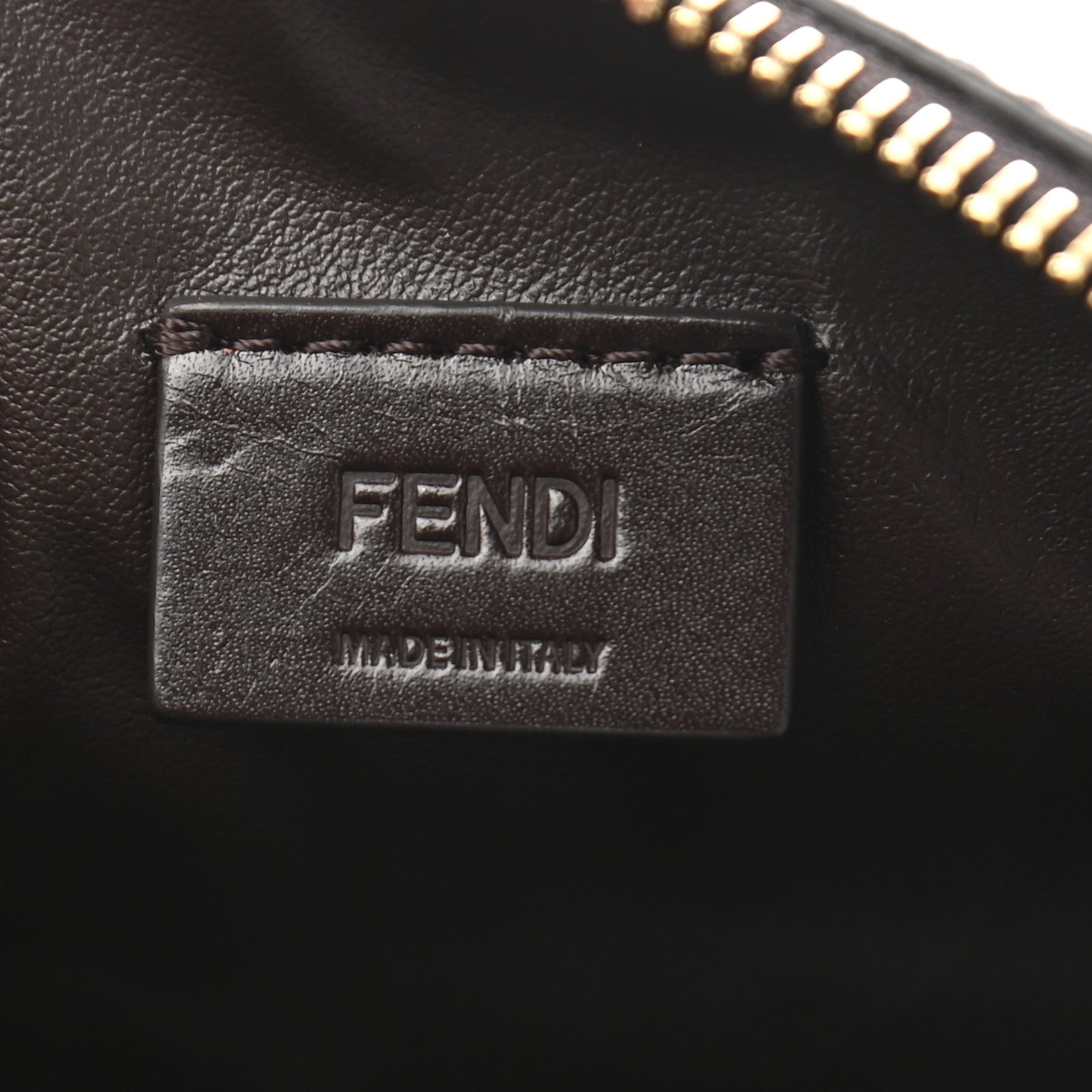 Zucca Spalmati Umbrella Print Cosmetic Pouch Tobacco