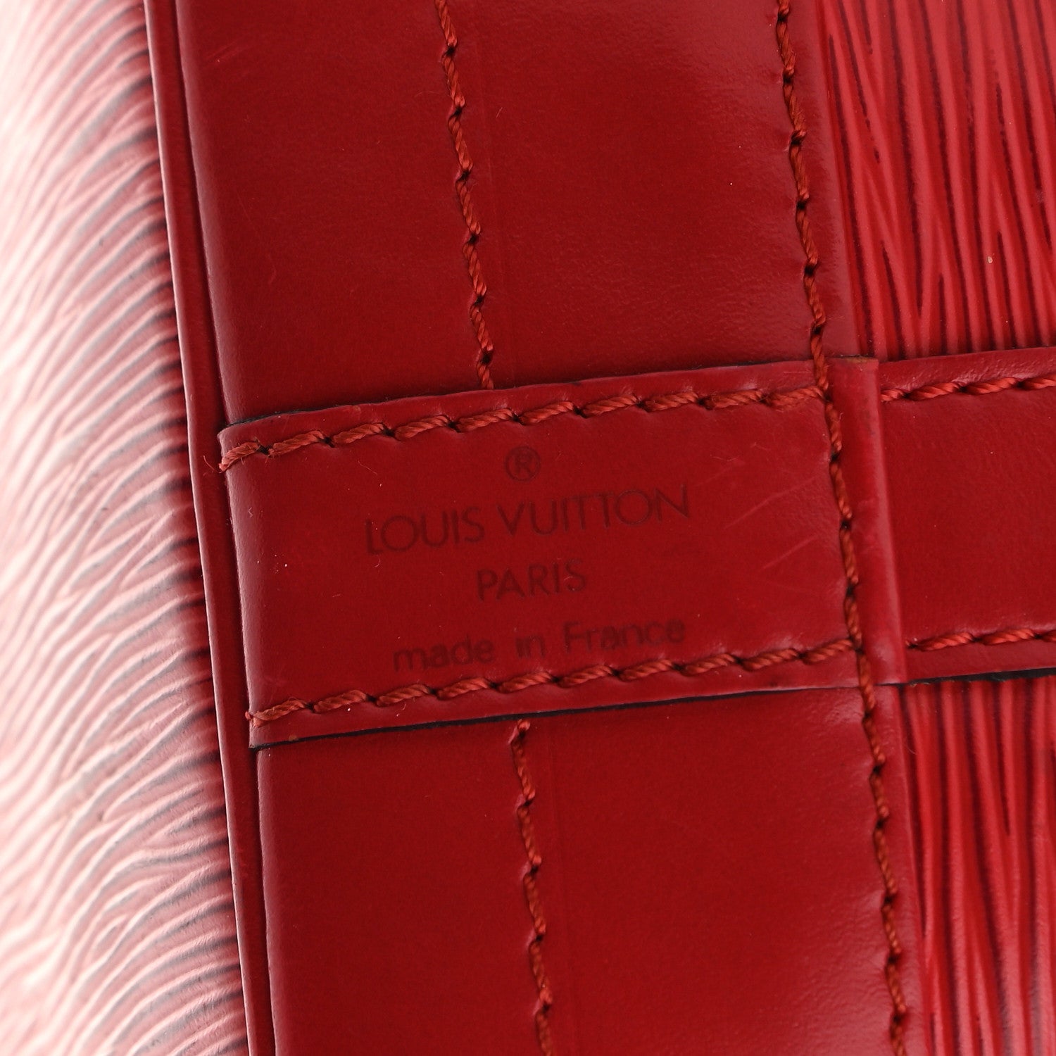 Louis Vuitton Epi Noe Castillan Red 6 of 10