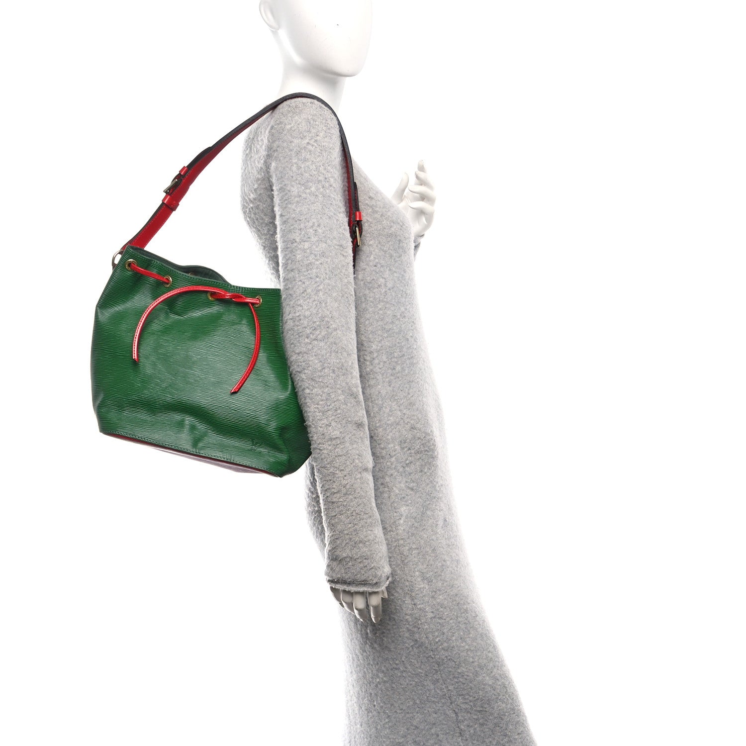 Louis Vuitton Epi Bi-Color Petit Noe Borneo Castillan Red 2 of 10