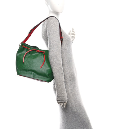 Louis Vuitton Epi Bi-Color Petit Noe Borneo Castillan Red 2 of 10