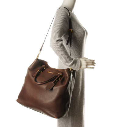Prada Deerskin Tote Bruciato 2 of 10