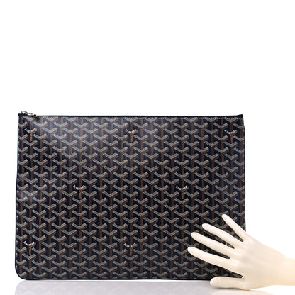 Goyard Goyardine Senat Pochette GM Navy 2 of 8