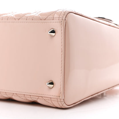 Christian Dior Patent Cannage Medium Lady Dior Rose Clair 18 of 35