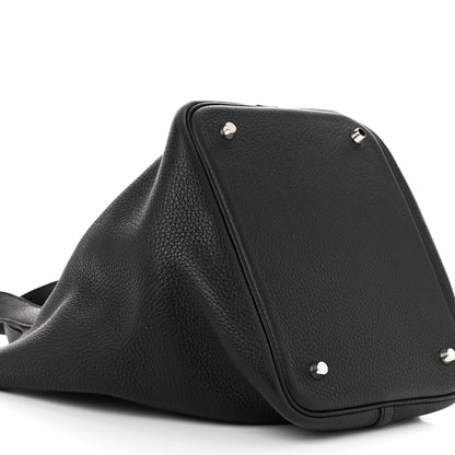 Hermes Taurillon Clemence Picotin Lock 22 MM Black 9 of 10