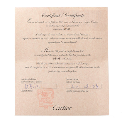 Cartier 18K Pink Gold LOVE Bracelet 16 7 of 8