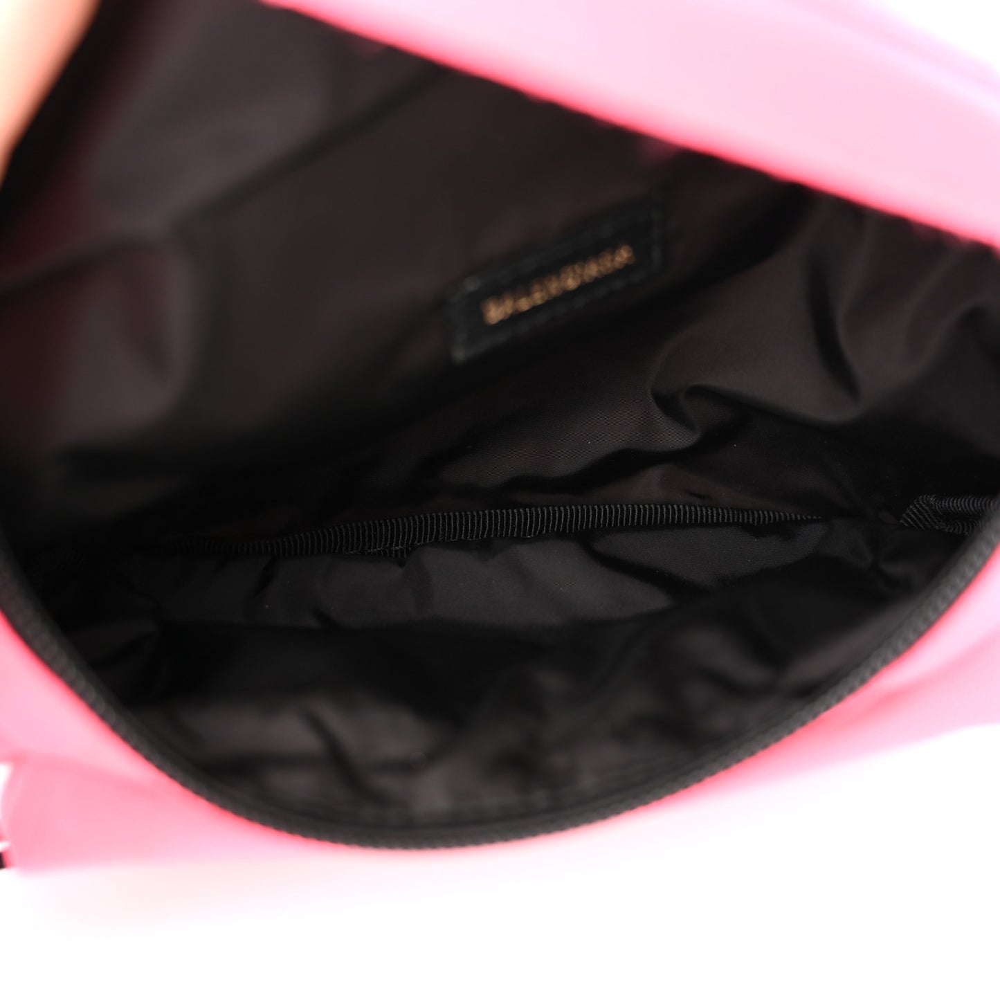 Textured Sport Nylon Logo Wheel Belt Bag Acid Pink