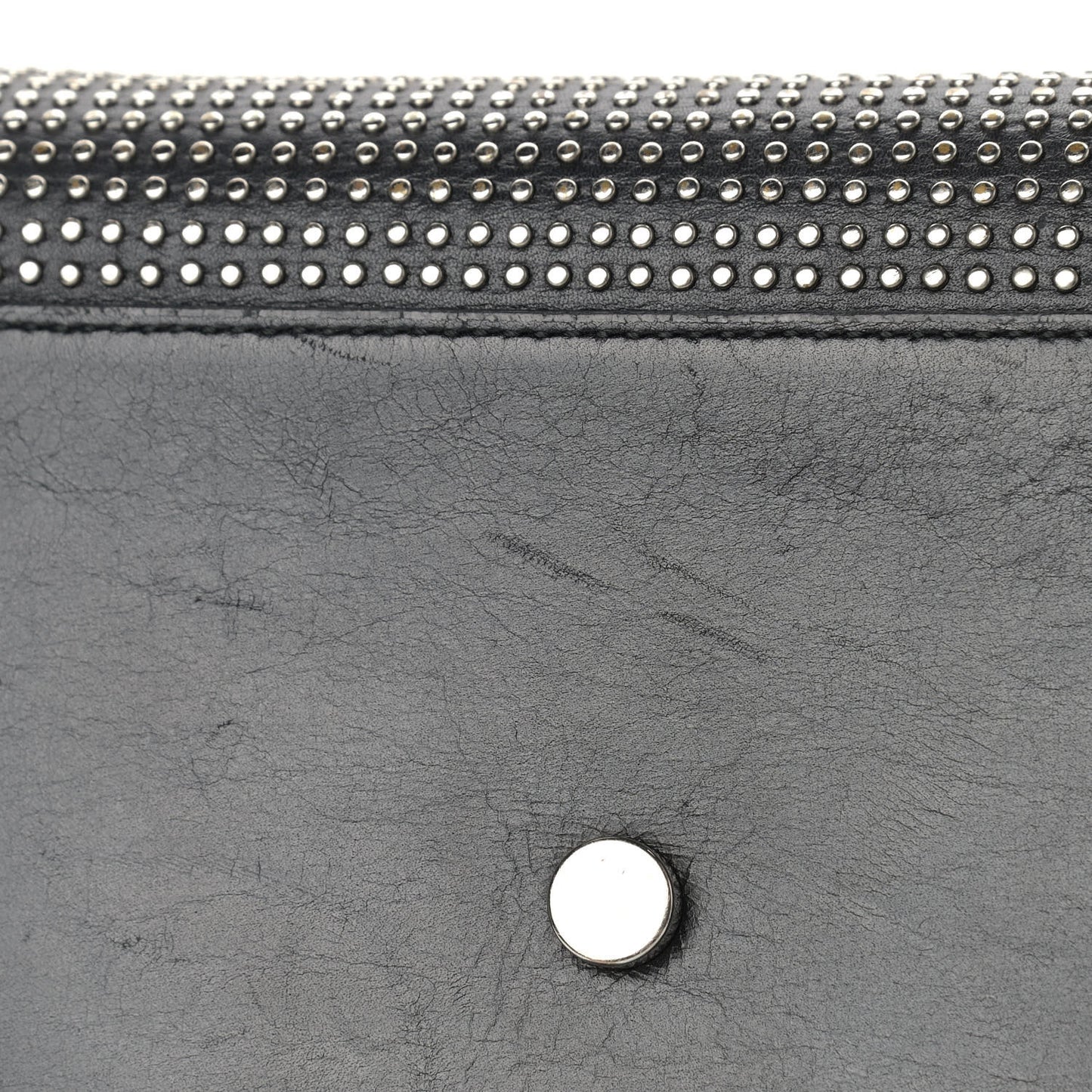 Calfskin Studded Small Sac De Jour Black