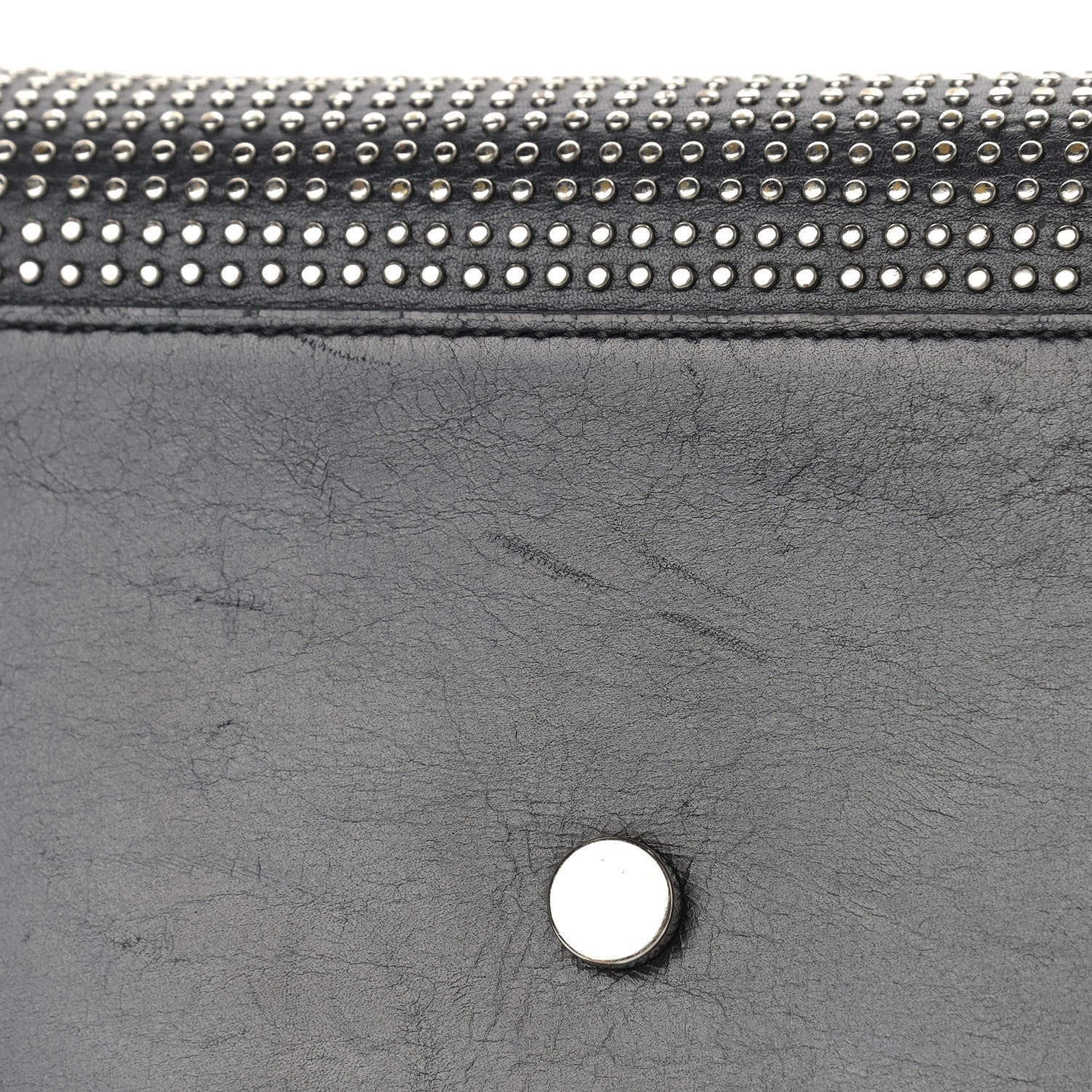 Saint Laurent Calfskin Studded Small Sac De Jour Black 13 of 19
