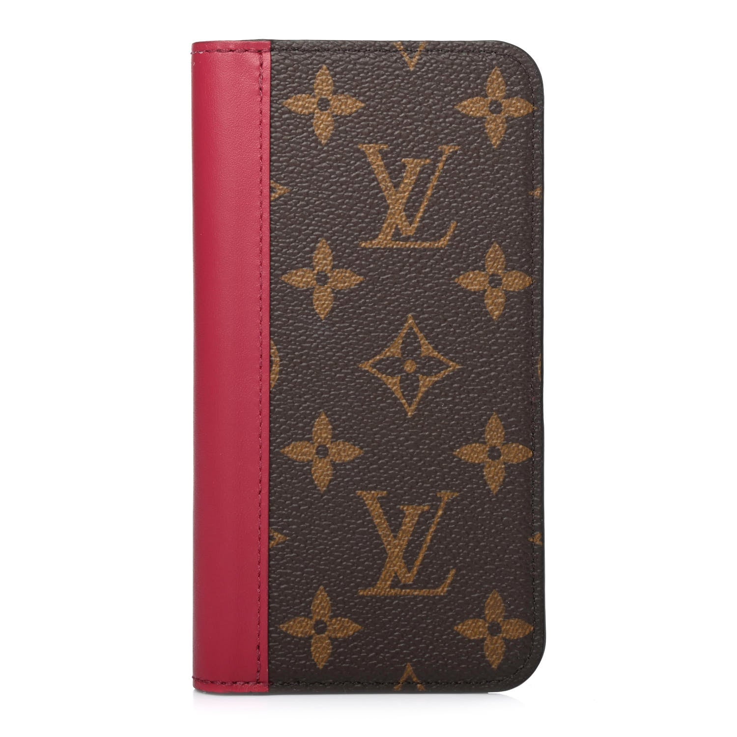 Louis Vuitton Monogram iPhone X Folio Case Fuchsia 1 of 4