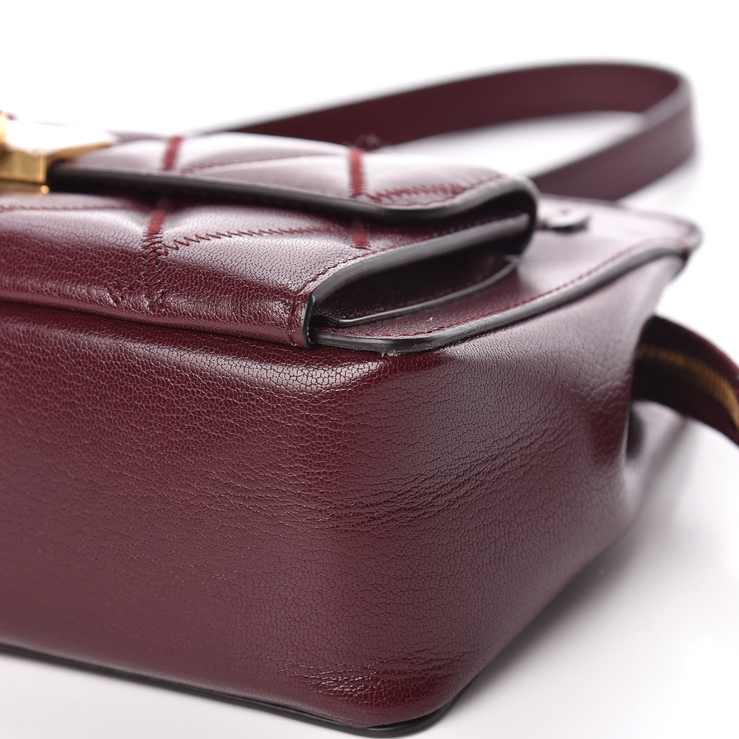 Givenchy Goatskin Diamond Quilted Pocket Crossbody Aubergine 6 of 10