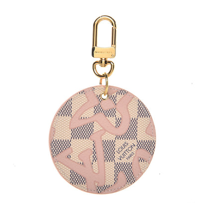 Louis Vuitton Damier Azur Tahitienne Bag Charm Key Ring 1 of 3