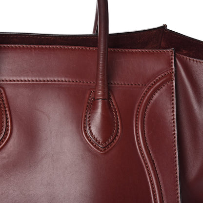 Celine Natural Calfskin Medium Phantom Luggage Burgundy 19 of 21