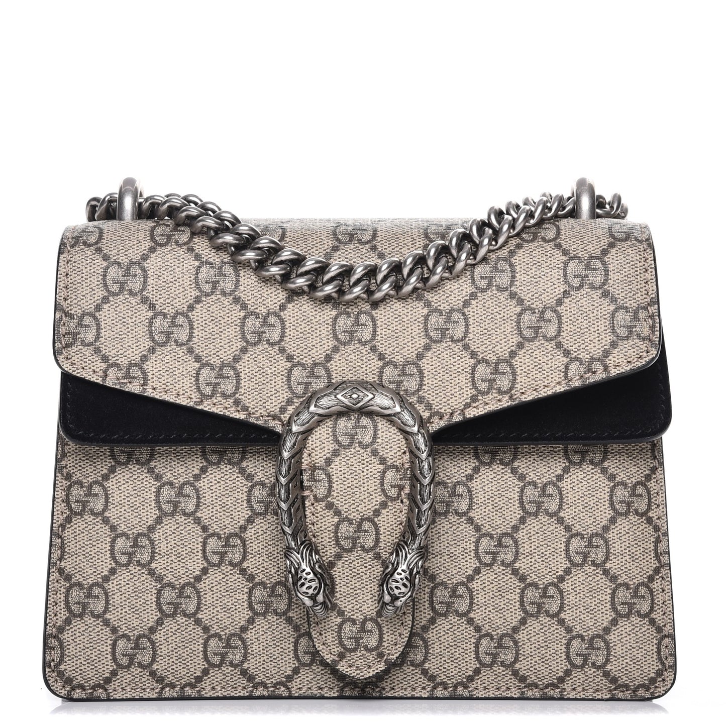 GG Supreme Monogram Mini Dionysus Shoulder Bag Black