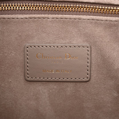 Christian Dior Calfskin Macrocannage Small Book Tote Taupe 7 of 11