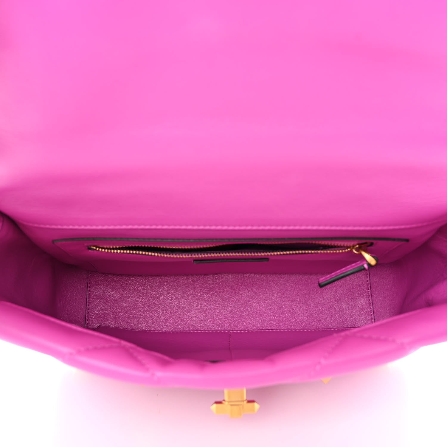 Valentino Garavani Nappa Large Roman Stud Shoulder Bag Radiant Orchid 5 of 9