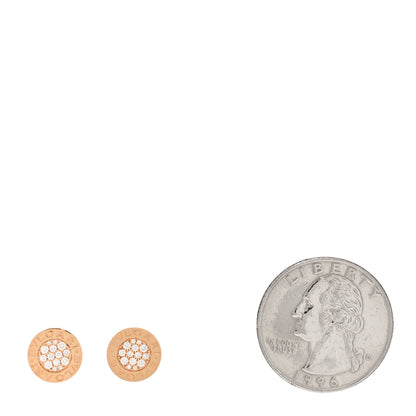 Bulgari 18K Rose Gold Diamond BVLGARI BVLGARI Stud Earrings 2 of 5
