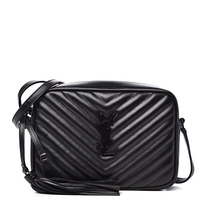 Saint Laurent Calfskin Matelasse Monogram Lou Camera Bag Black 1 of 9
