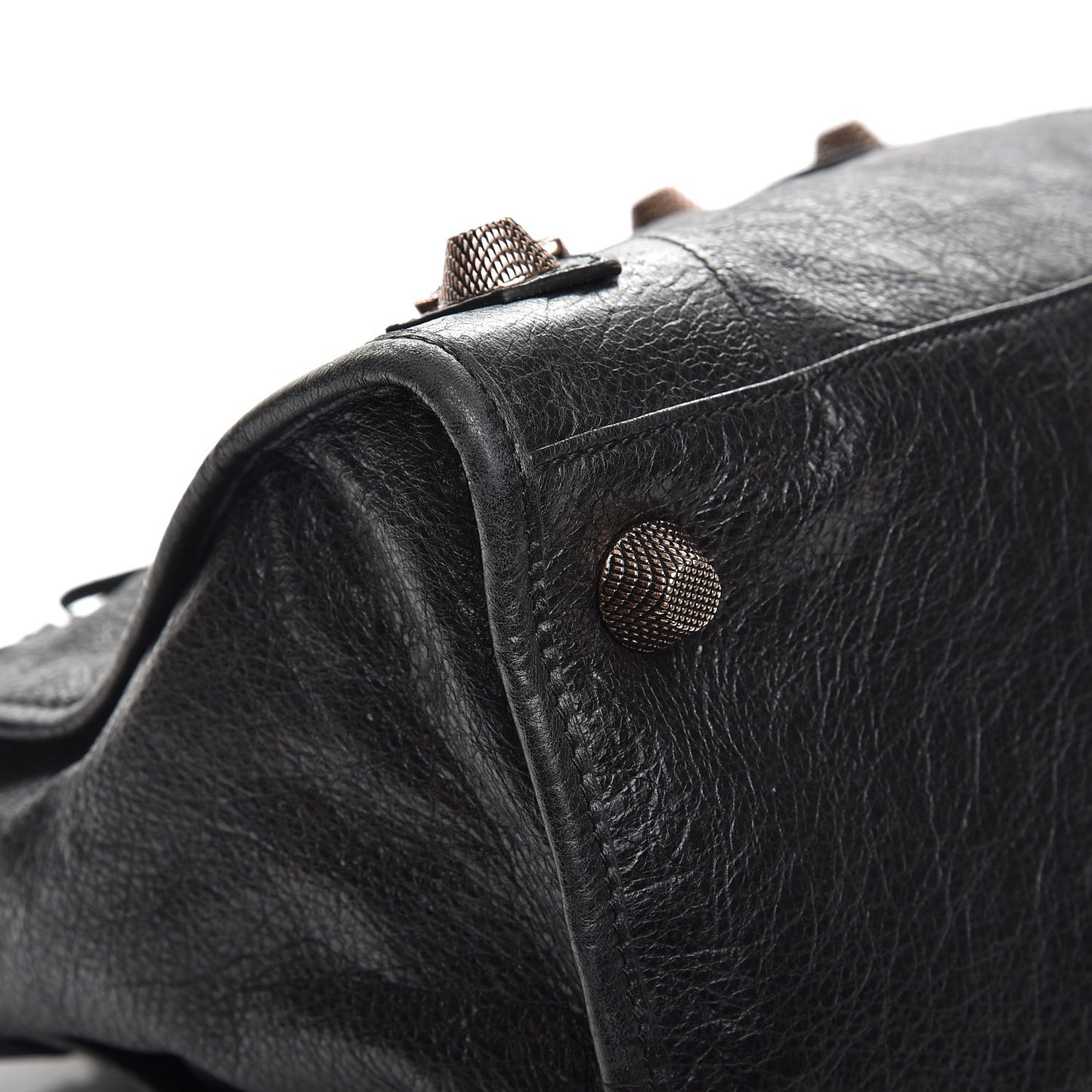 Agneau Giant 21 Rose Gold Hardware Work Black