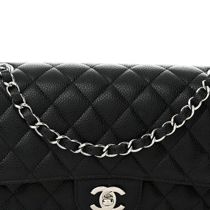 Chanel Caviar Quilted Medium Double Flap Black 8 of 11