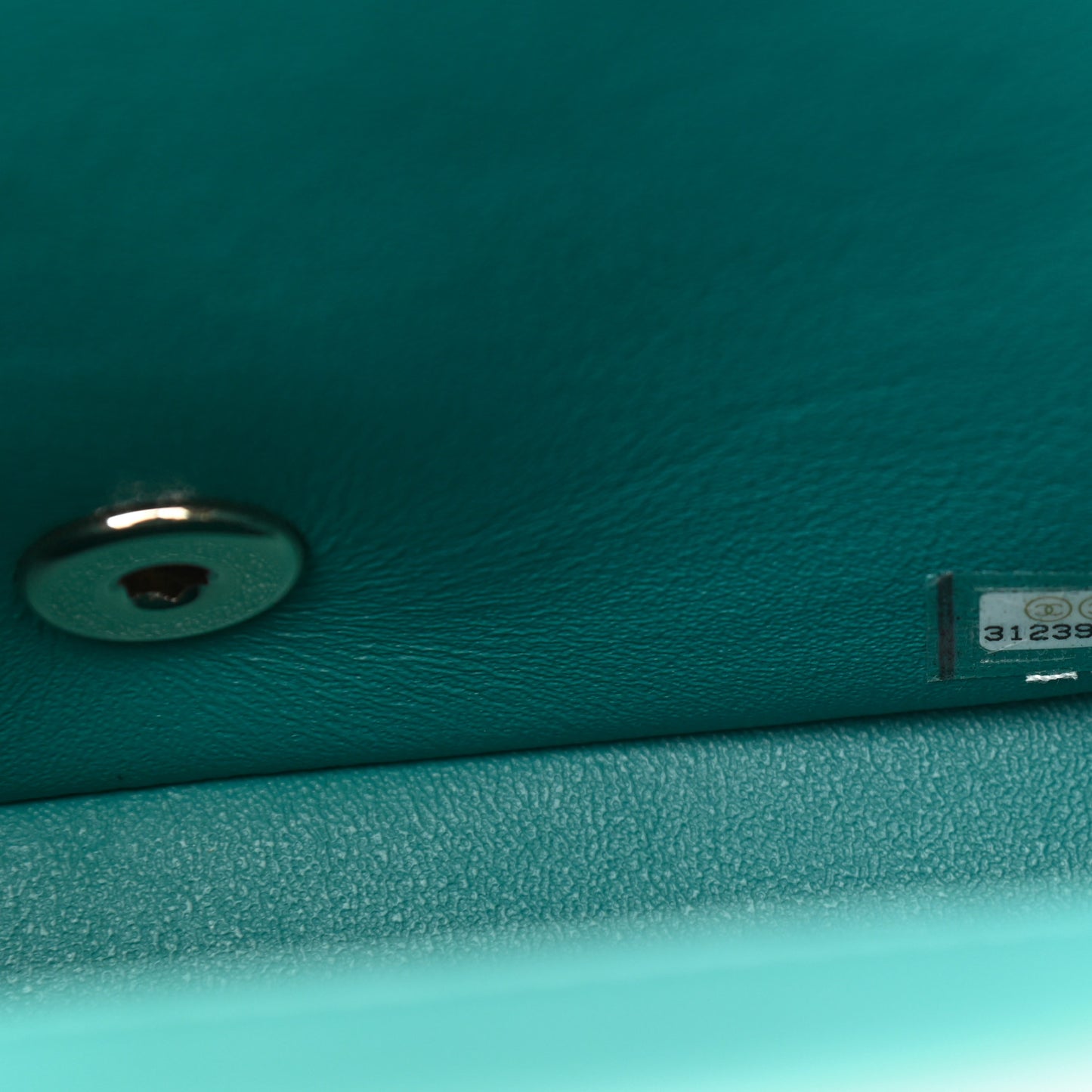 Lambskin Quilted Mini Square Flap Green