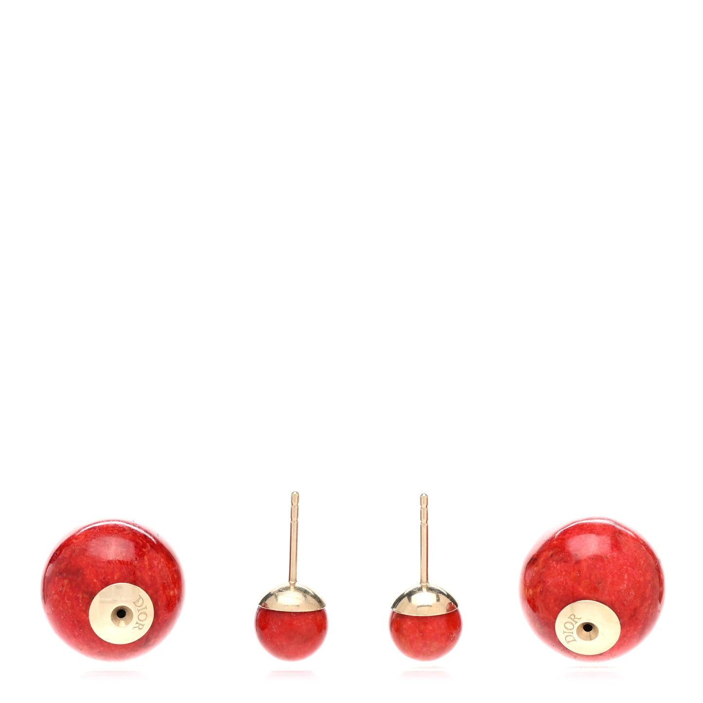 Mise En Dior Tribal Earrings Red