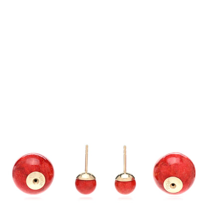 Christian Dior Mise En Dior Tribal Earrings Red 3 of 5