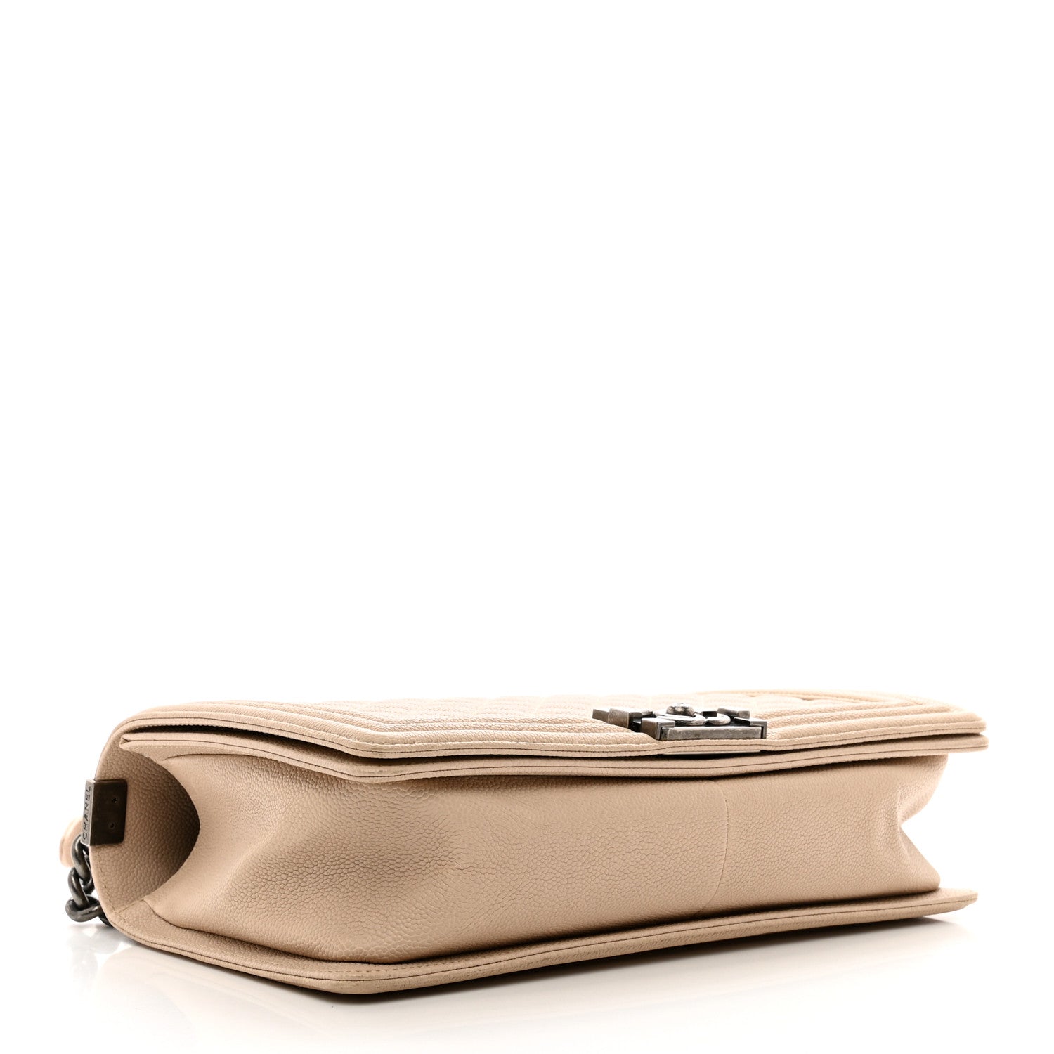 Chanel Caviar Quilted New Medium Boy Flap Beige 4 of 10