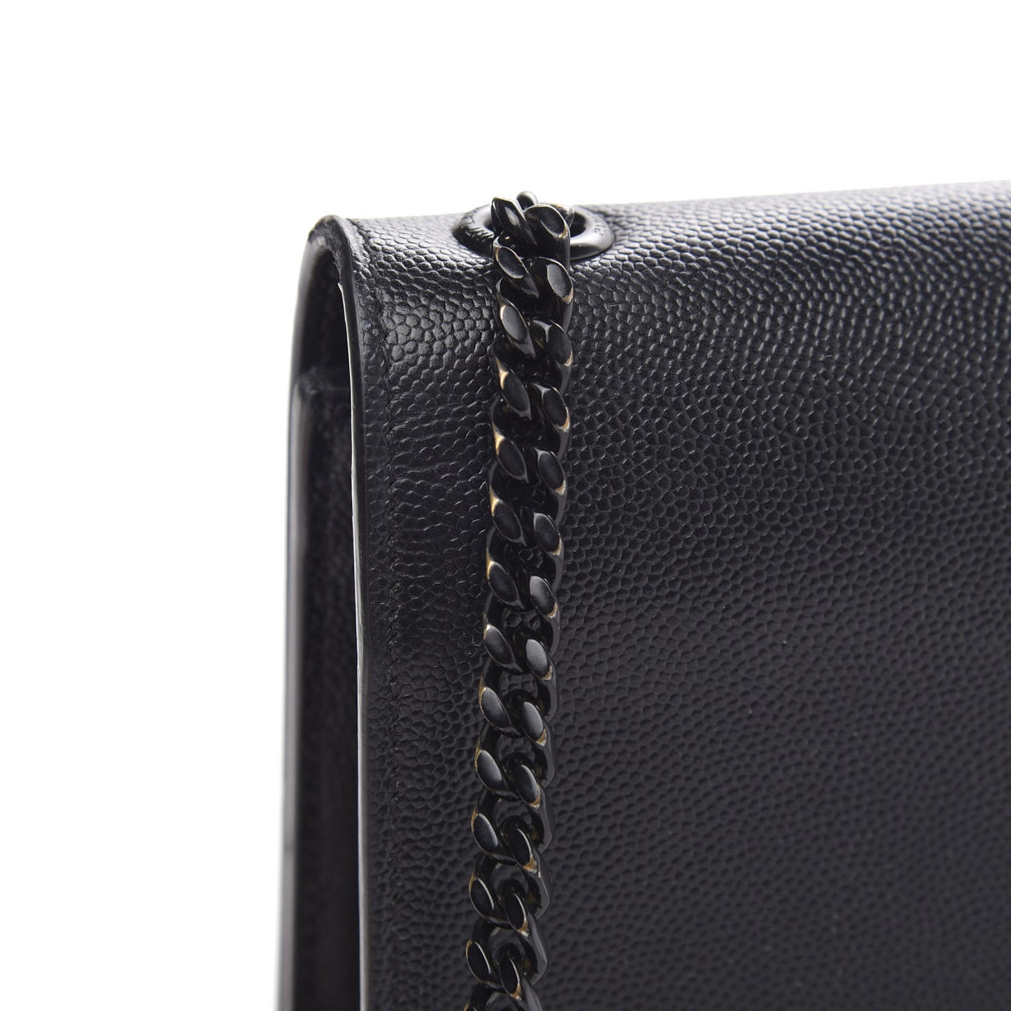 Grain De Poudre Medium Classic Monogram Kate Satchel Black