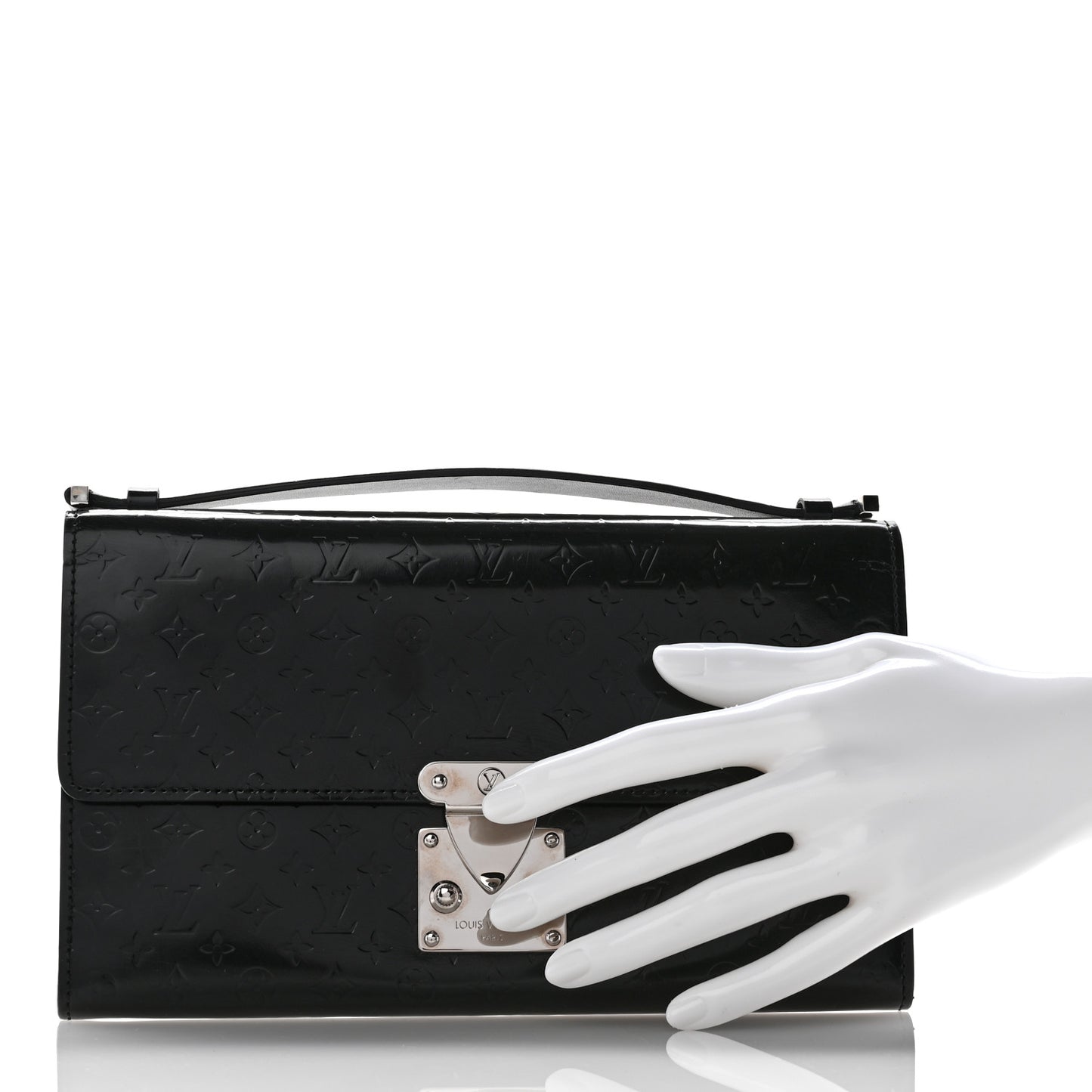 Monogram Glace Anouchka Pochette MM Black