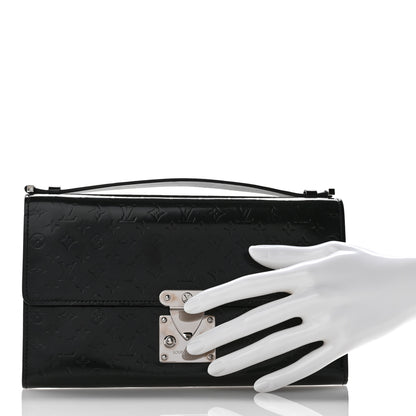 Louis Vuitton Monogram Glace Anouchka Pochette MM Black 2 of 10