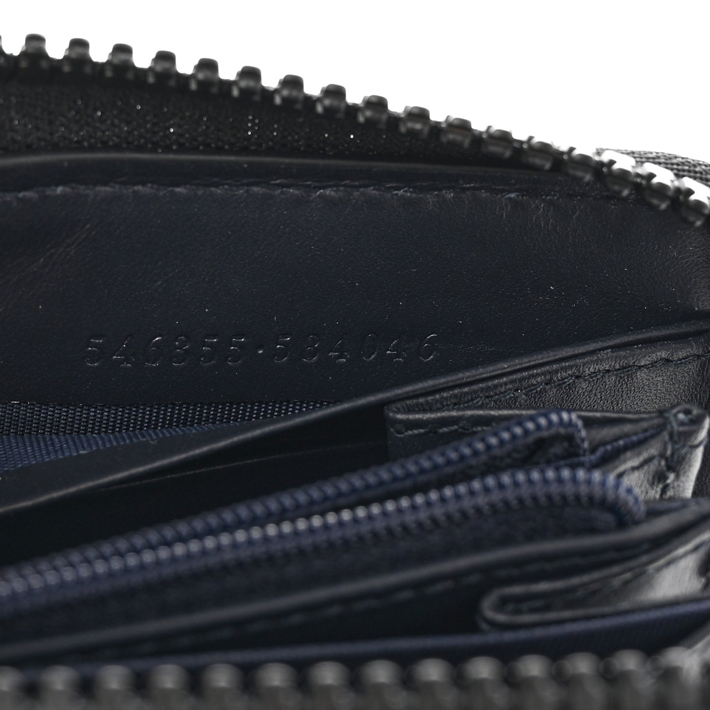 GG Supreme Monogram Blooms Zip Around Wallet Blue