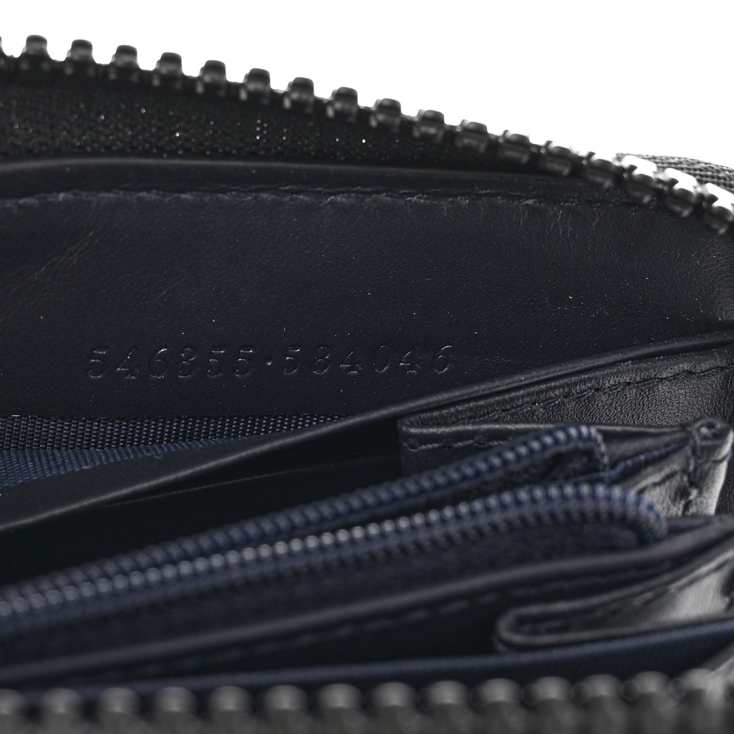 Gucci GG Supreme Monogram Blooms Zip Around Wallet Blue 7 of 12