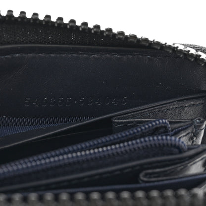 Gucci GG Supreme Monogram Blooms Zip Around Wallet Blue 7 of 12