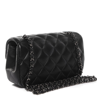 Chanel Lambskin Quilted Extra Mini Flap Black 3 of 9