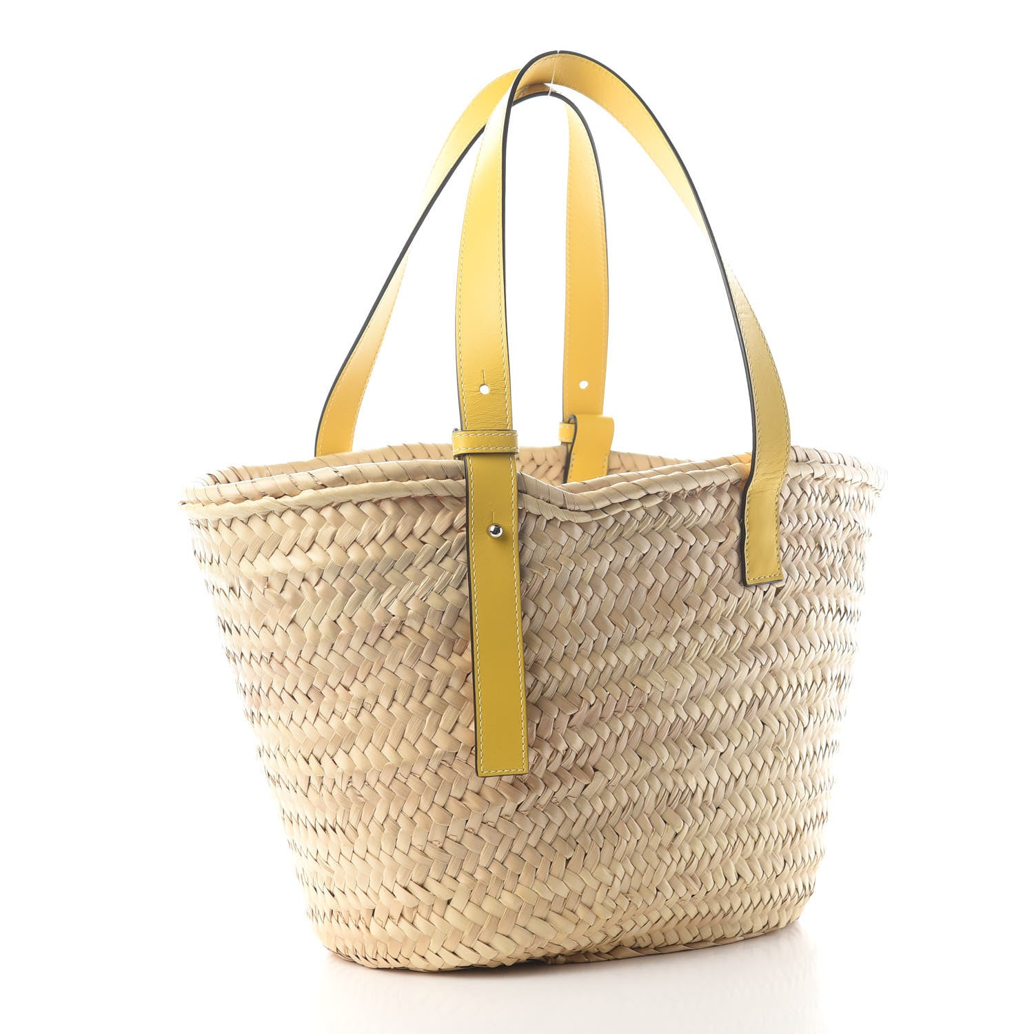 Loewe Raffia Basket Tote Bag Natural Yellow 3 of 8