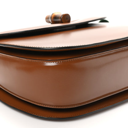 Gucci Boarded Dyana Lux Calfskin Web Medium Bamboo 1947 Top Handle Bag Brown 9 of 10