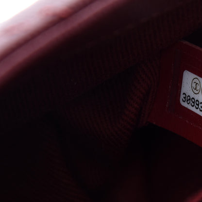 Chanel Caviar Quilted Extra Mini Coco Handle Flap Burgundy 9 of 11